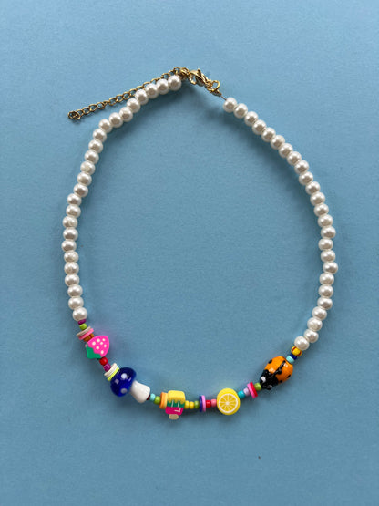 Italian Summer Necklace – Vibrant Handmade Beaded Jewelry