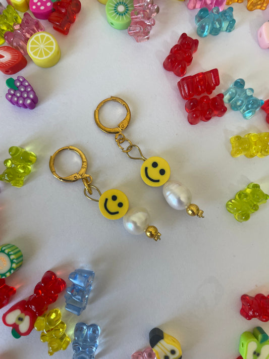 Happy Meal Earrings – Playful Handmade Pearl Jewelry